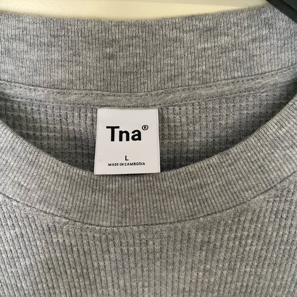 TNA Grey Long Sleeve Dress - Like New - Large - Picture 2 of 4